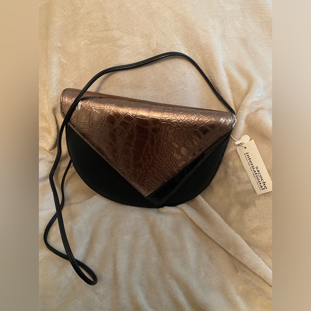 Sacoche International leather vintage purse
